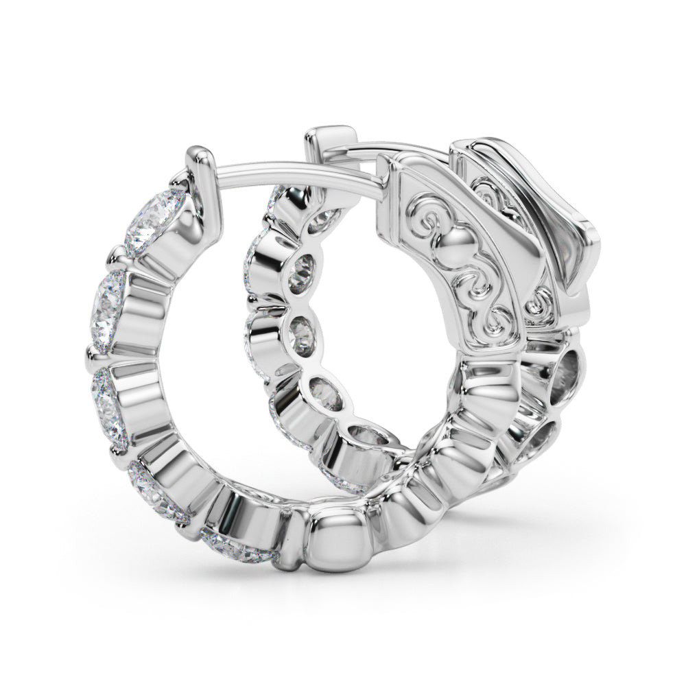 Lab Grown Diamond Single Row Vault Lock - View 3