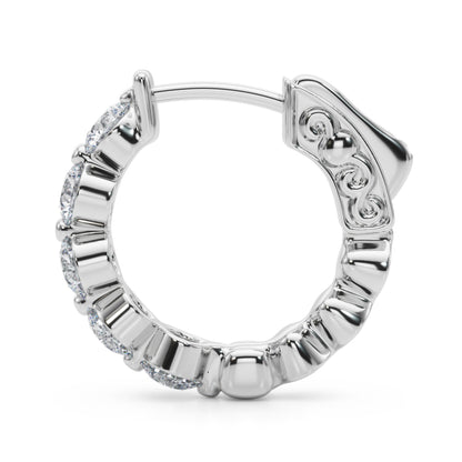 Lab Grown Diamond Single Row Vault Lock - View 4