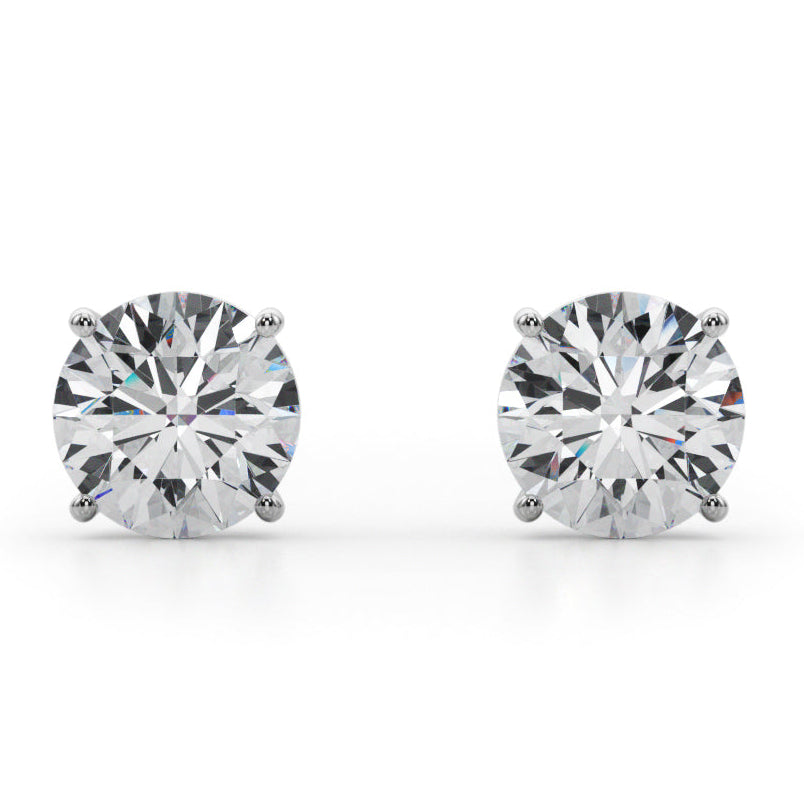 The Icon Diamond Studs - Maximum Brilliance with Refined Restraint (4 CTW)