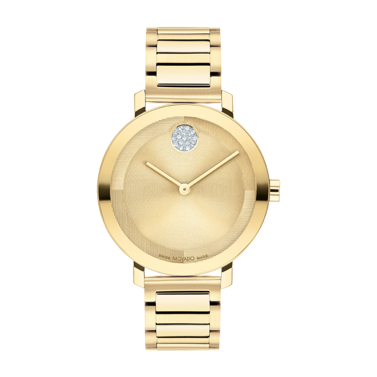 Movado Bold Evolution Gold Stainless Steel Watch 34mm