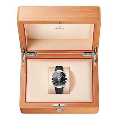 Omega Constellation Black Leather Black Dial Automatic Watch 41 mm