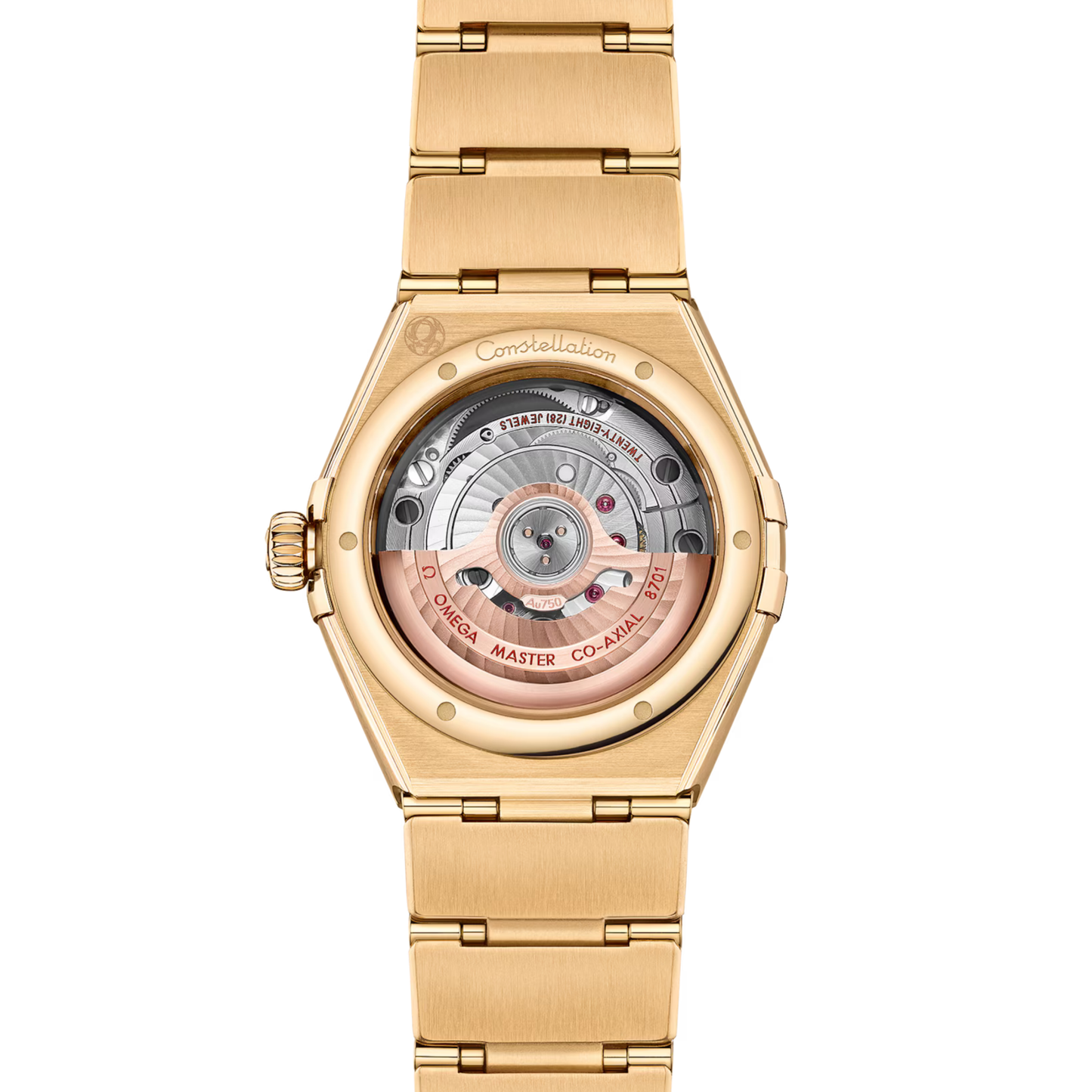 Omega Constellation Yellow Gold White Dial Automatic Watch 29 mm