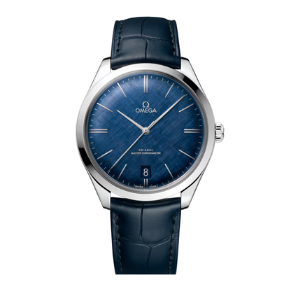 Omega De Ville Trésor Blue Leather Blue Dial Automatic Watch 40 mm