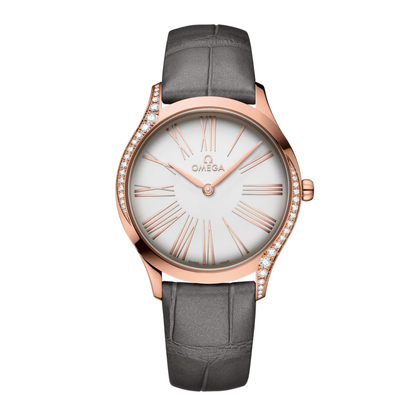 Omega De Ville Trésor Sedna Rose Gold Silver Dial Watch 36 mm