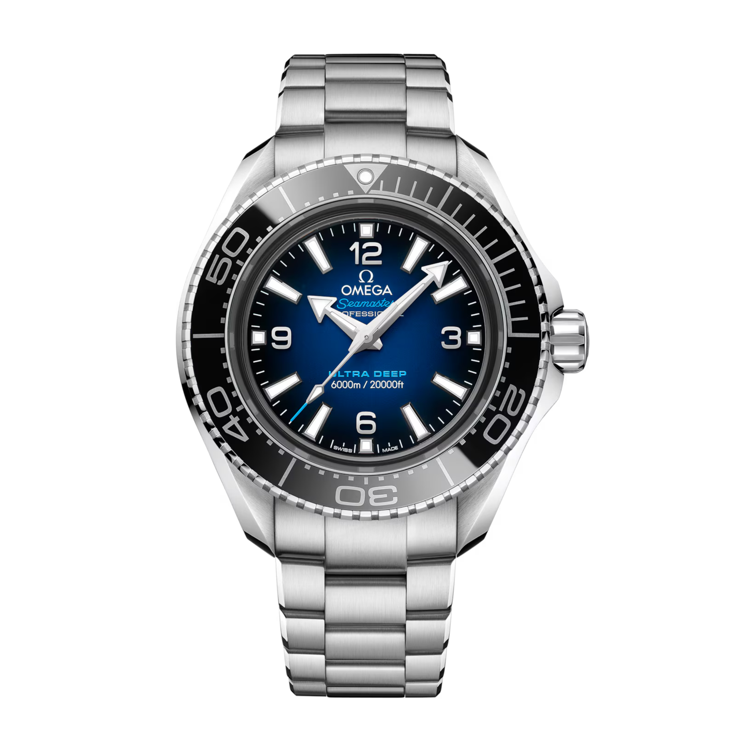 Omega Seamaster Planet Ocean 6000M O-MEGASTEEL Automatic Watch 45.5 mm