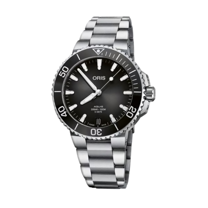 Oris Aquis Date Calibre 400 Stainless Steel Grey Dial Automatic Watch 41.5 mm
