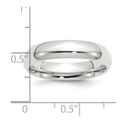 Platinum Comfort-Fit 5mm Wedding Band, Size 13 - Image 4