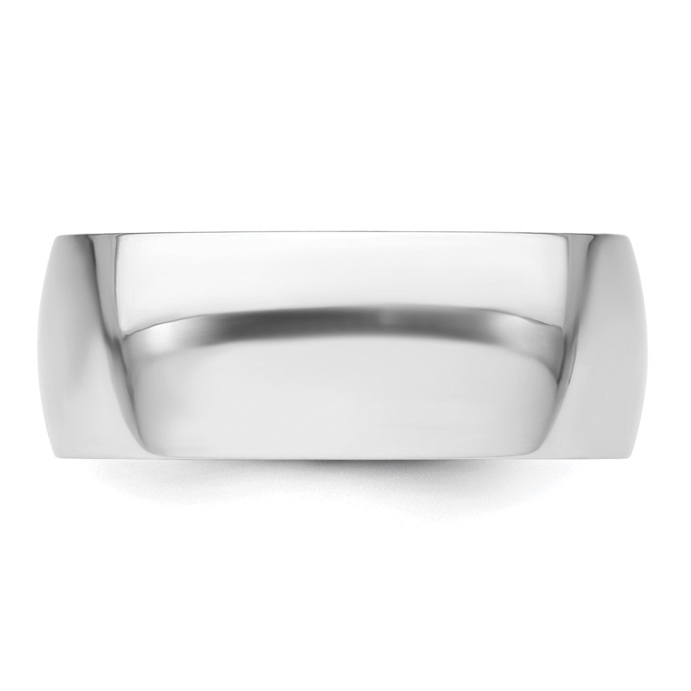 Platinum 8mm Comfort-Fit Wedding Band, Size 11 - Image 4