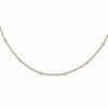 14k Complete 1/2 carat Bezel-set Diamond and Cable Chain 20-Station 20 inch Necklace