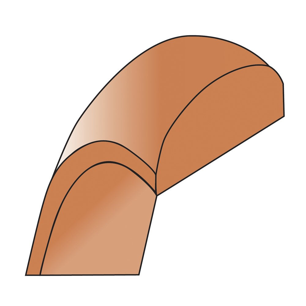 14k Rose Gold 8mm Half Round Wedding Band Size 13.5 - Image 3