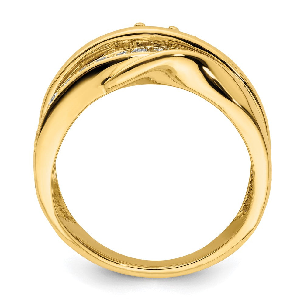 14k White Gold Diamond Ring with Elegant Design - Image 2