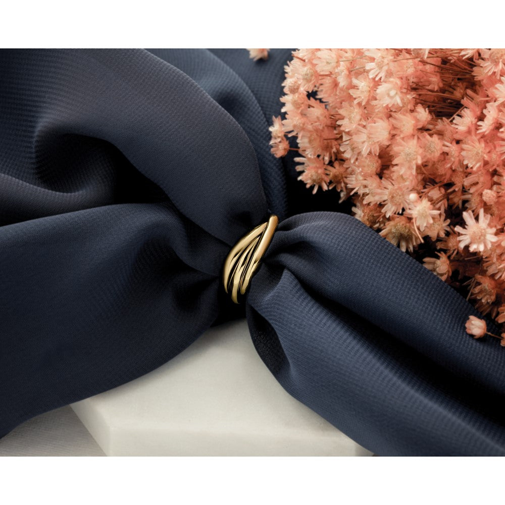 14k Gold Polished Rolling Ring - Image 5