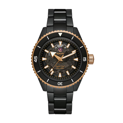 Rado Captain Cook Black Ceramic Titanium Automatic Watch 43 mm