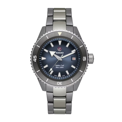 Rado Captain Cook Blue Ceramic Titanium Automatic Watch 43 mm