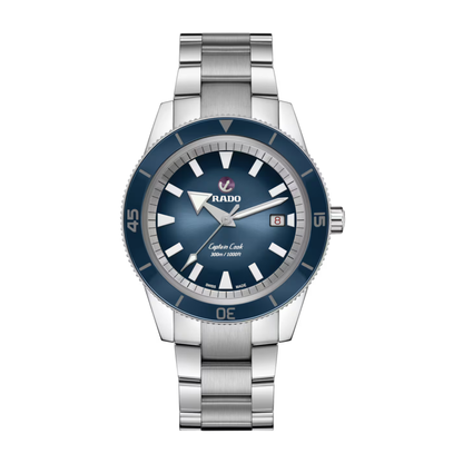 Rado Captain Cook Blue Stainless Steel Ceramic Automatic Watch 42 mm