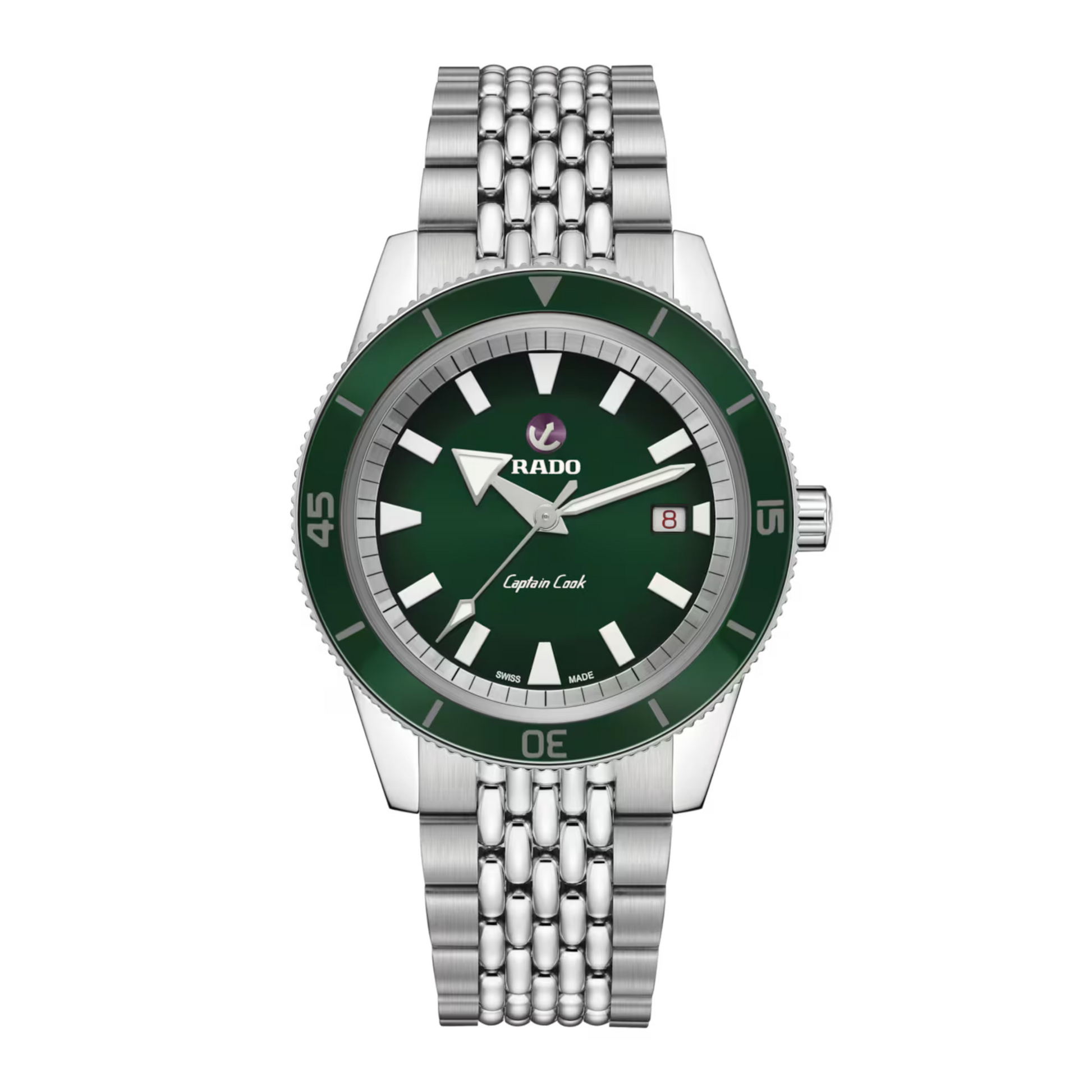 Rado Captain Cook Diver Green Dial 42mm – Marc Robinson Jewelers