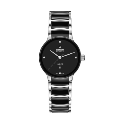 Rado Centrix Automatic Diamonds Black Dial Two-Tone Stainless Steel Men’s Watch 30.5mm