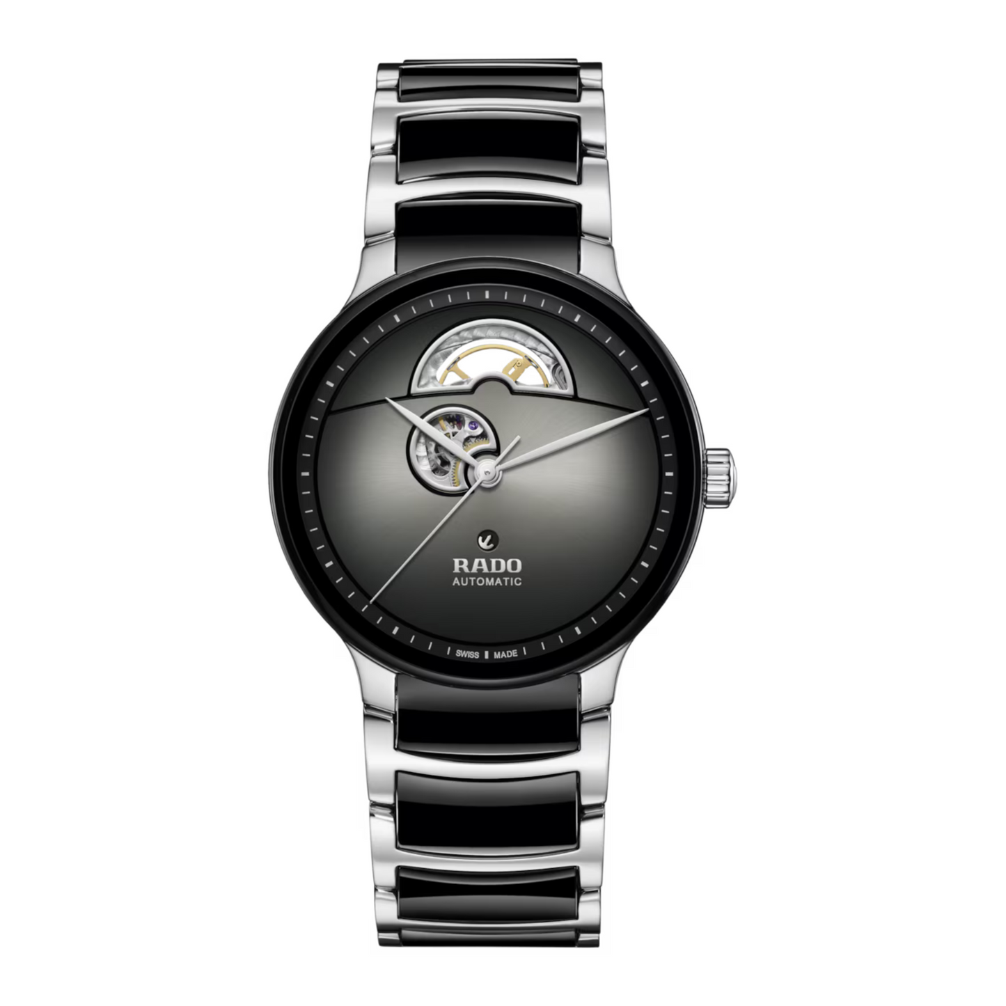 Rado Centrix Black Open Heart Automatic Watch 39.5 mm