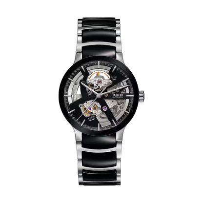 Rado Centrix Black Two-Tone Open Heart Automatic Watch 38 mm