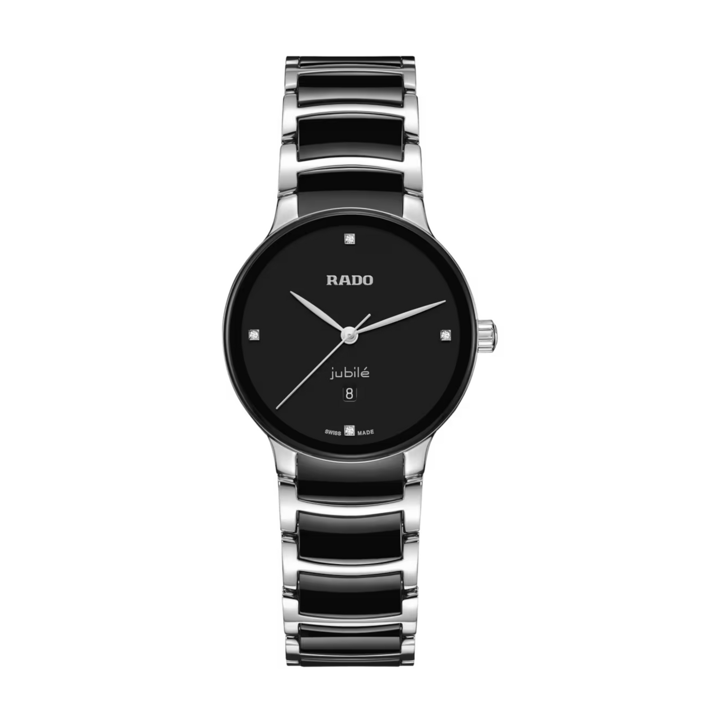 Rado Centrix Diamond Black Ceramic Watch 30.5 mm