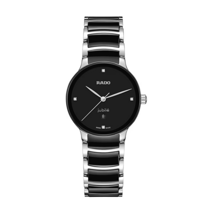 Rado Centrix Diamond Black Ceramic Watch 30.5 mm