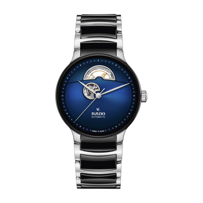 Rado Centrix Open Heart Two-Tone Blue Dial Automatic Watch 39.5 mm