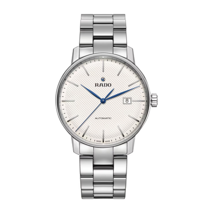 Rado Coupole Classic White Stainless Steel Automatic Watch 41 mm