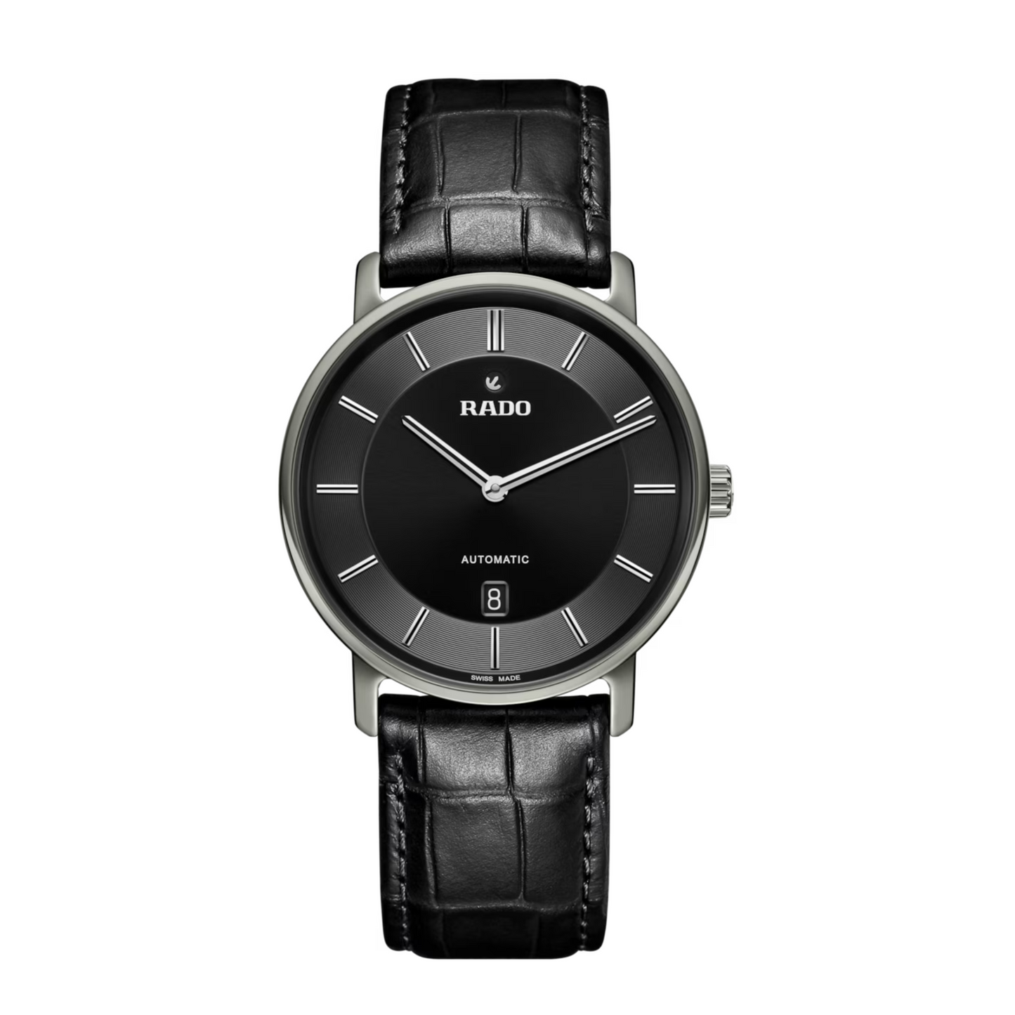 Rado DiaMaster Thinline Black Ceramos Automatic Watch 40.7 mm