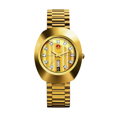 Rado DiaStar Original Champagne Gold Stainless Steel Watch 35 mm