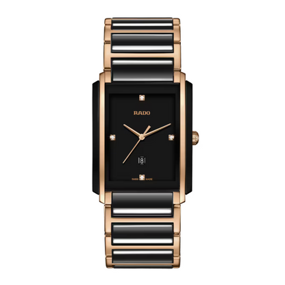 Rado Integral Rose Gold Diamond Ceramic Watch 31 mm