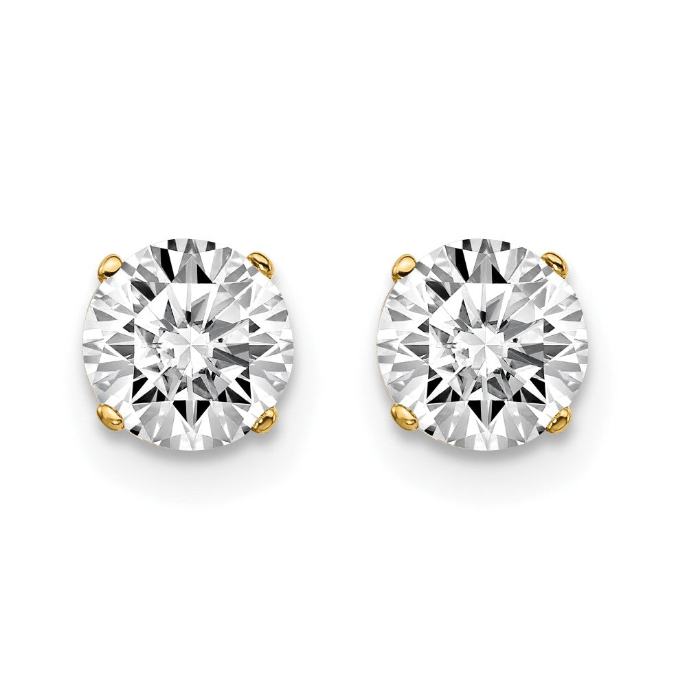 14ky 1.00ct. I2 K-L Diamond Stud Push-on Post Earrings