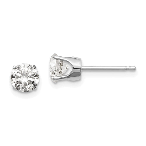 14K Gold 1.00ct Diamond Stud Pushback Earrings
