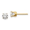 14ky 1.00ct. I2 K-L Diamond Stud Push-on Post Earrings