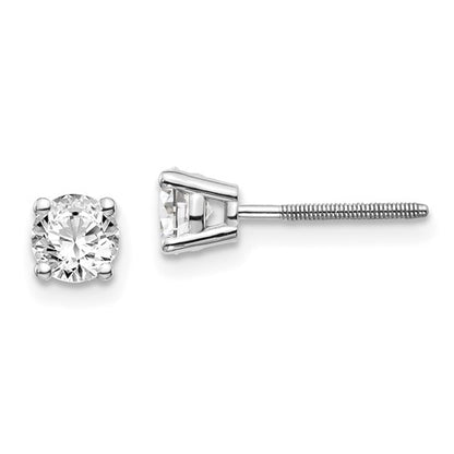 14kw .70ct VS2/SI1 G-I Diamond Stud Thread on/off Post Earrings
