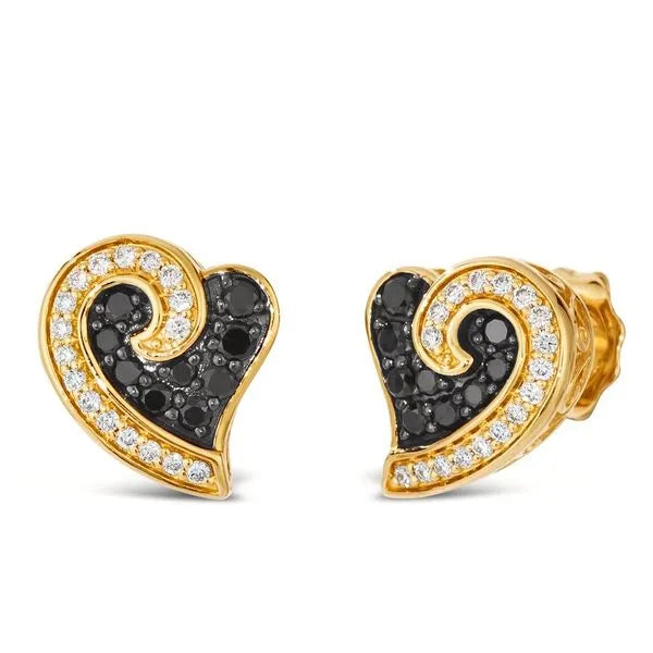 Le Vian Earrings in 14K Honey Gold with Radiant Diamonds. These earrings offer total weight 0.25 ctw.