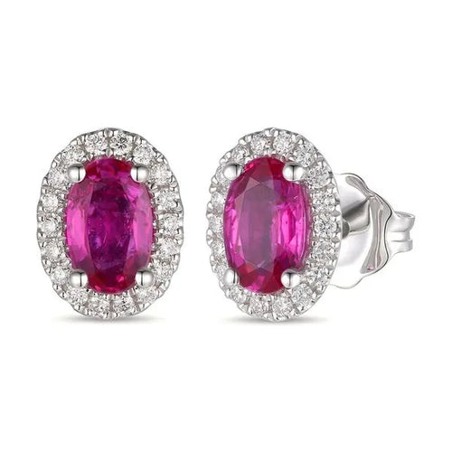 Le Vian 14K Vanilla Gold Ruby Stud Earrings 0.99ct