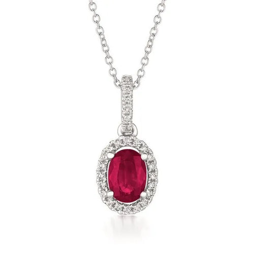 Le Vian Vanilla Gold Passion Ruby & Vanilla Diamond Pendant 0.46 ct 18 Inches