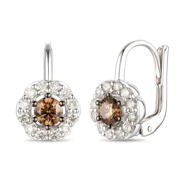 Le Vian Earrings featuring Chocolate Diamonds, Nude Diamonds. These earrings offer total weight 0.38 ctw.