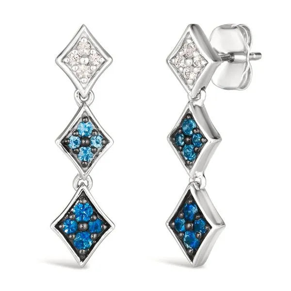 Le Vian Earrings with Radiant Sapphire.