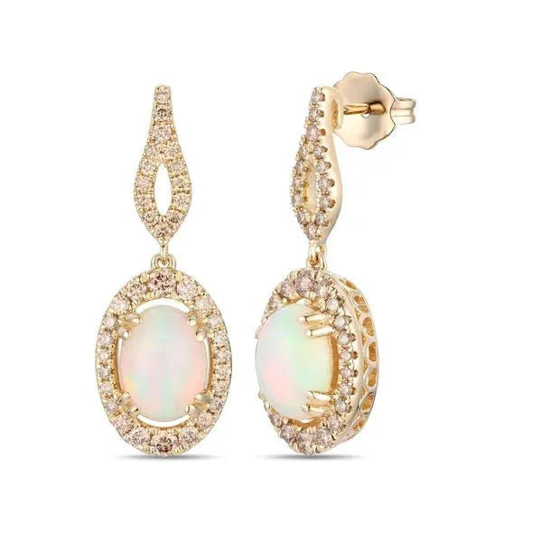 Le Vian Earrings in 14K Honey Gold featuring Nude Diamonds. These earrings offer total weight 1.20 ctw.