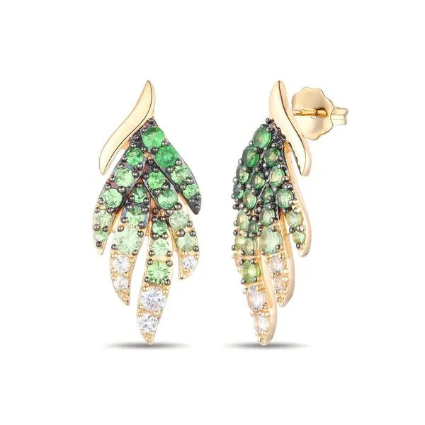 Le Vian Earrings in 14K Honey Gold featuring Sapphire. These earrings offer total weight 1.38 ctw.