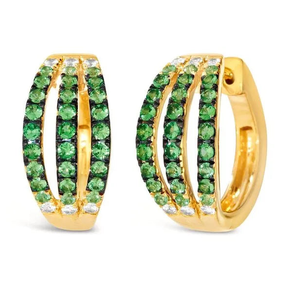 Le Vian Earrings in 14K Honey Gold featuring Sapphire. These earrings offer total weight 1.25 ctw.