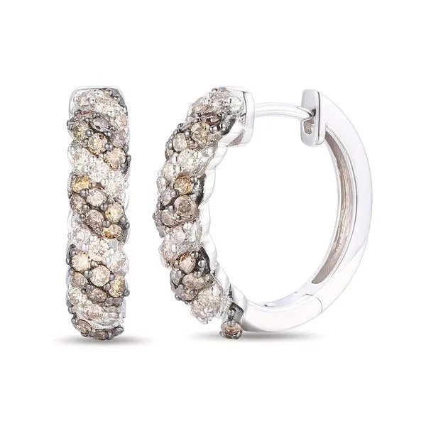 Le Vian Earrings with Radiant Chocolate Diamonds, Nude Diamonds. These earrings offer total weight 0.62 ctw.