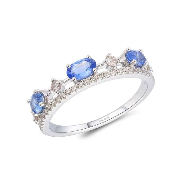 Le Vian Necklace in White Gold featuring Diamonds, Sapphire.