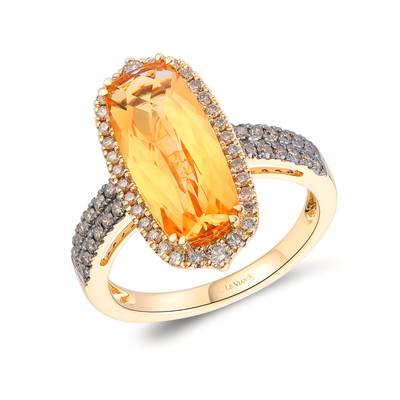 Le Vian 14k Honey Gold Chocolate Diamond Ring TTMF 6CT