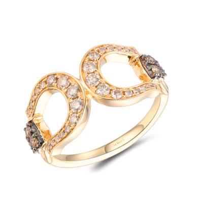 Le Vian 14k Honey Gold Chocolate Diamond Ring TTUN 2B