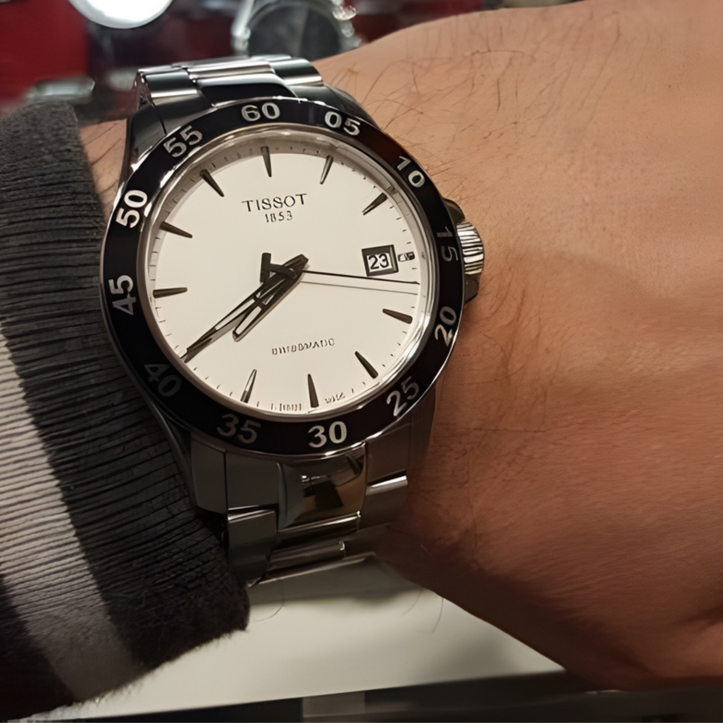 Tissot V8 Stainless Steel Automatic Watch 42.5 mm