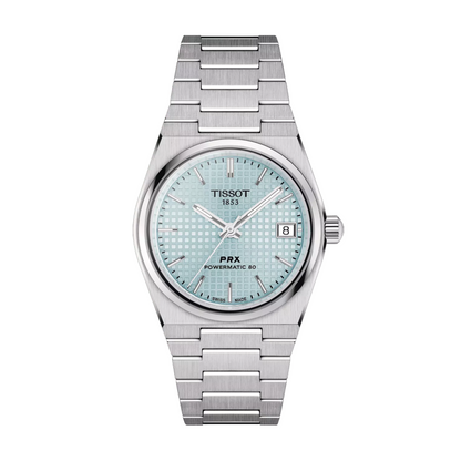 Tissot 80 PRX Sapphire Crystal Ice Blue Dial Automatic Watch 35mm