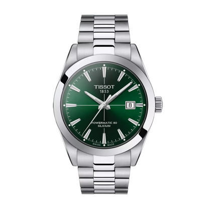 Tissot 80 Gentleman Stainless Steel Green Dial Automatic Watch 40mm