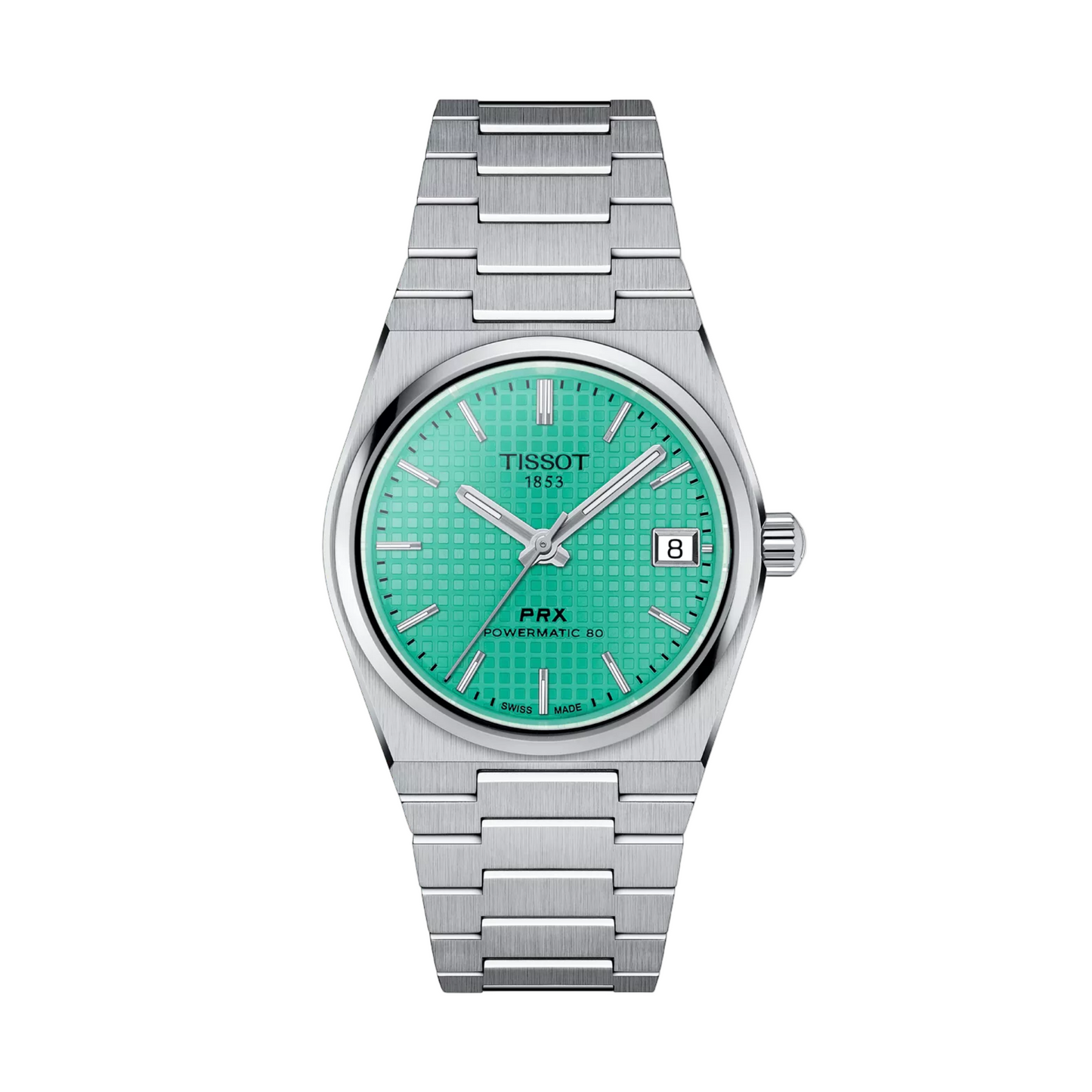 Tissot 80 PRX PVD Bracelet Sapphire Crystal Green Dial Automatic Watch 35mm
